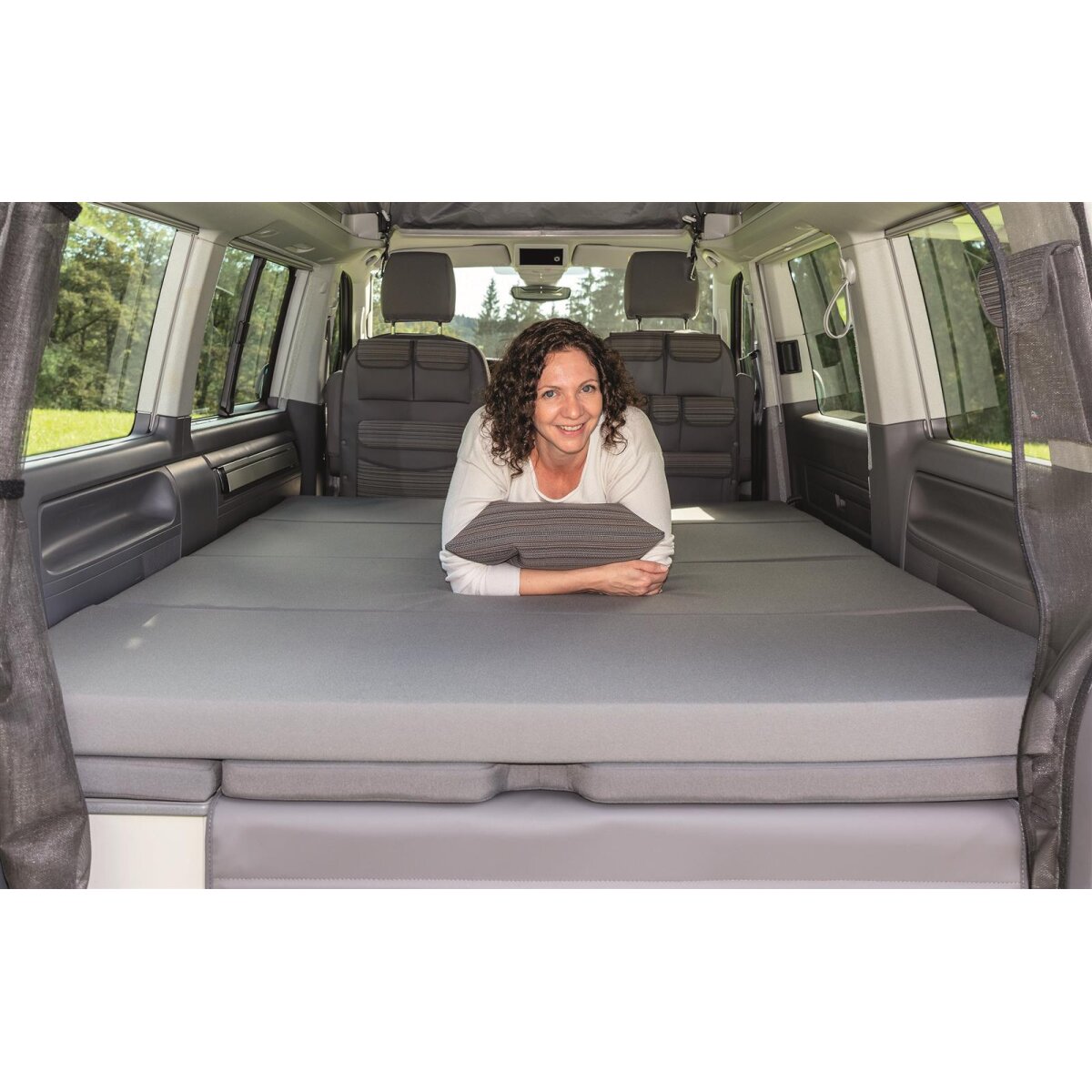 Borsa Portamaterasso Pieghevole Per VW T5/T6/Multivan – 150x64x25 Cm – In Poliestere Antistrappo Nero
