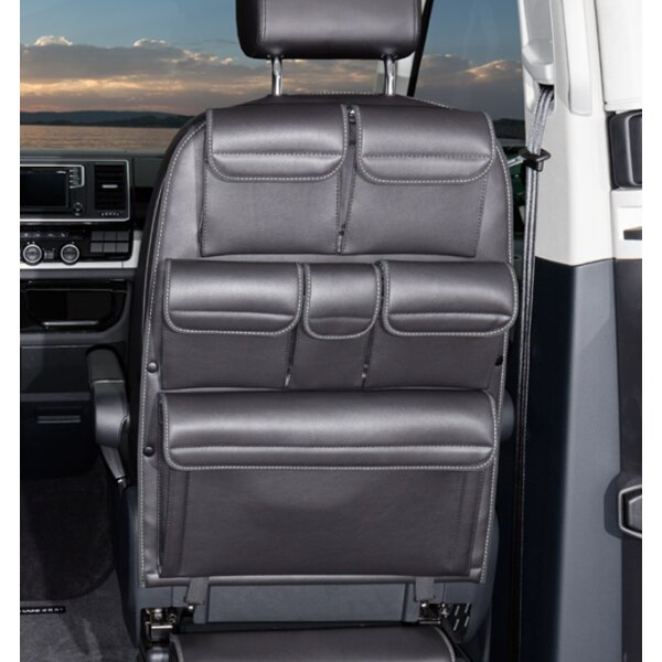 UTILITY sedile cabina guida , VW T6.1/T6/T5 California e Multivan, Design pelle Nero Titanio