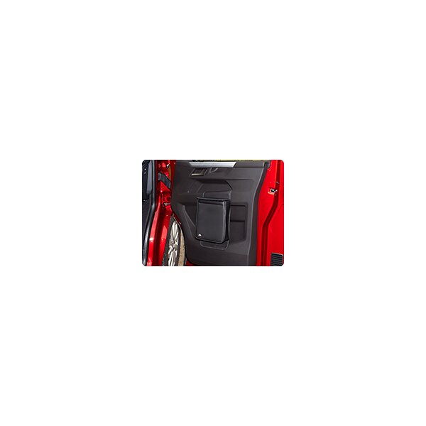 MULTIBOX fr VW-T6.1 Beifahrertr, Isoliertasche und/oder Abfallbeh&bdquo;lter, Design Leder Titanschwarz