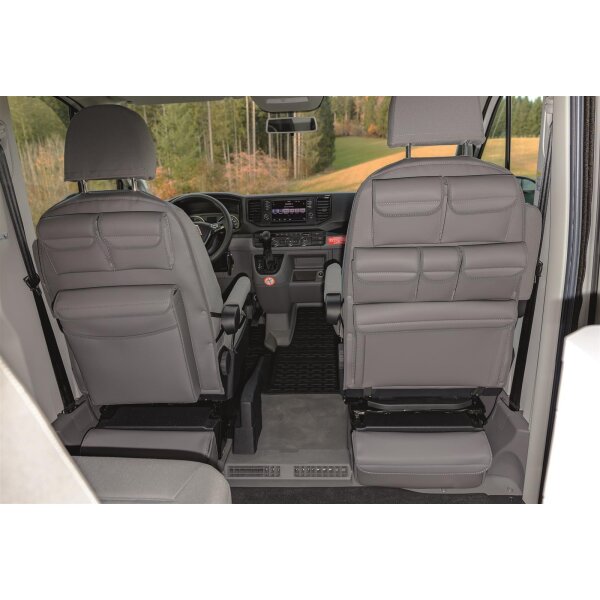 UTILITY Rckenlehne Fahrer-/Beifahrersitz mit MULTIBOX Maxi, VW Grand California 600 und 680, Design Leder Palladium