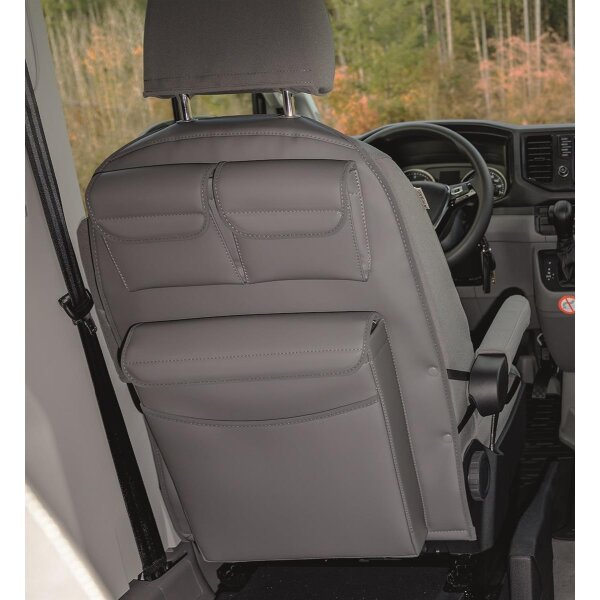 UTILITY sedile cabina guida  con MULTIBOX Maxi,VW Grand California 600 e 680,  Design pelle Palladium