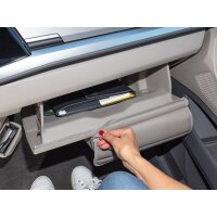 TIALO ® Glovebox für VW T7 California / Multivan, Design "Leder Sandwick"