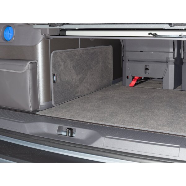 Tappetino protettivo armadio vano bagagli posteriore, design "Raven", VW T7 California Ocean/Coast