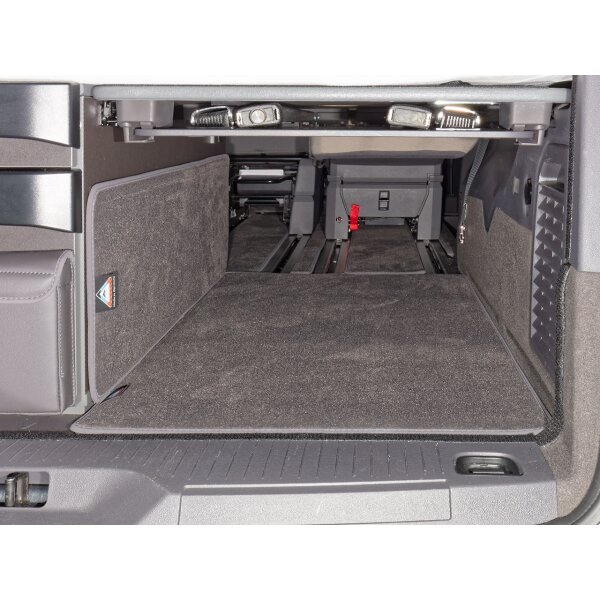 Tappeto in velluto per vano bagagli posteriore, Design "Raven", VW T7 Beach Camper